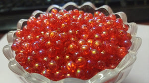 Transparent Beads- 6mm Red