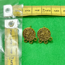 Load image into Gallery viewer, Antique Metal Stud- 1 Pair Model 13
