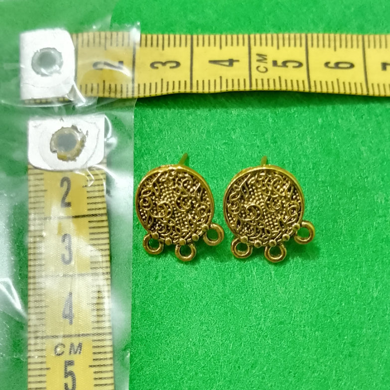 Antique Metal Stud- 1 Pair Model 13