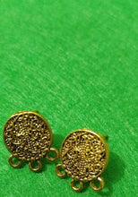 Load image into Gallery viewer, Antique Metal Stud- 1 Pair Model 13
