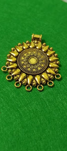 Antique Metal Gold Pendant Model 2