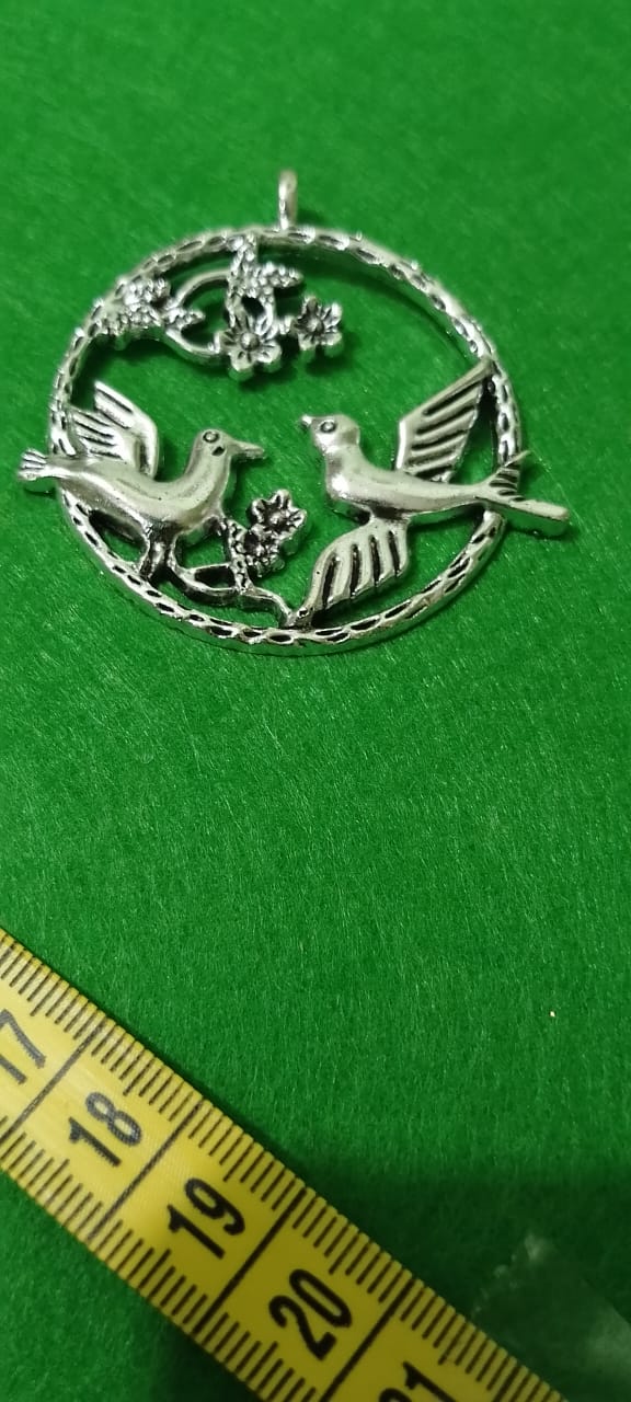 Antique Metal Silver Pendant Model 17
