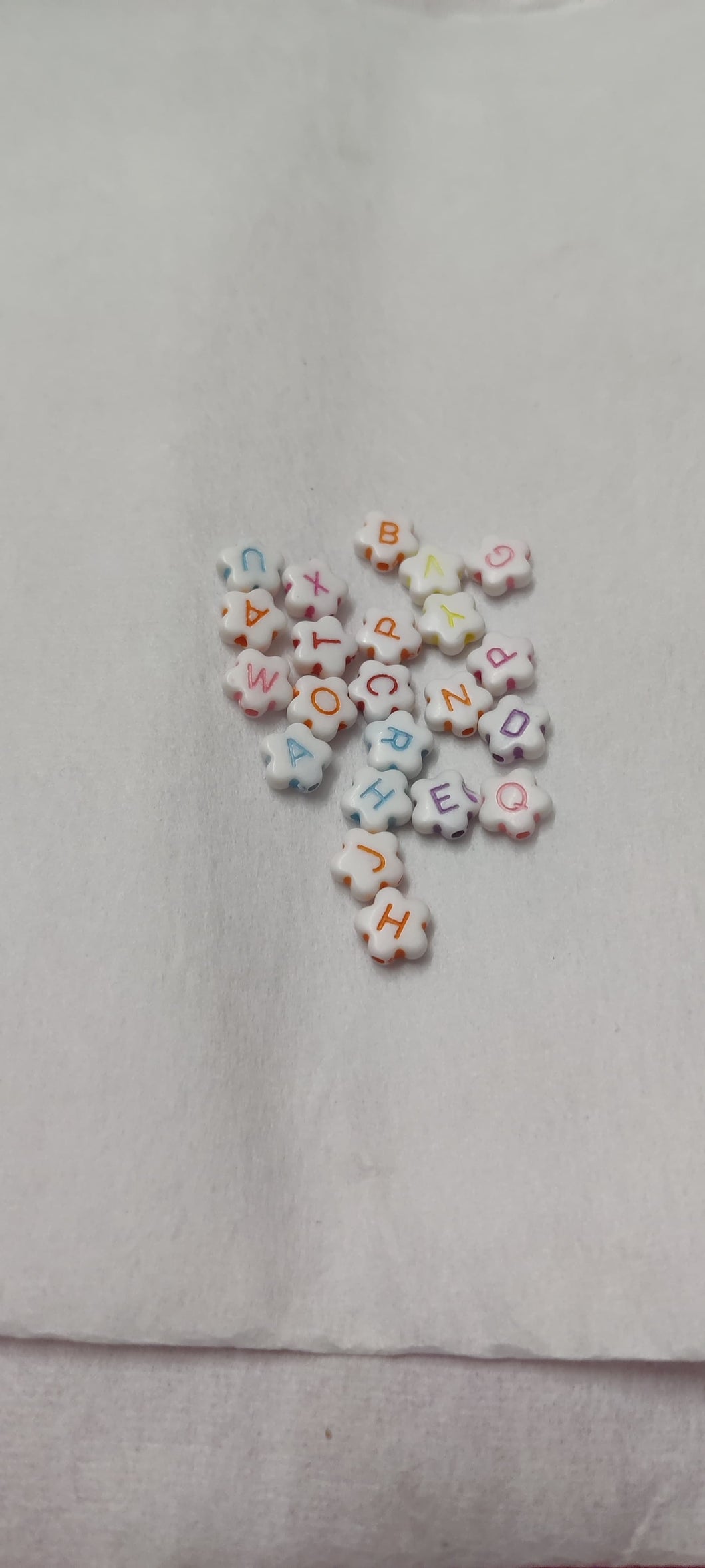 Bracelet beads- Star Letters - 20 grams