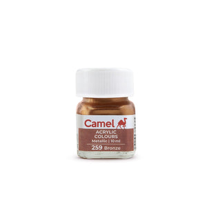 Camel Fabrica Acrylic Metallic Color - 10ml each, 6 Shades