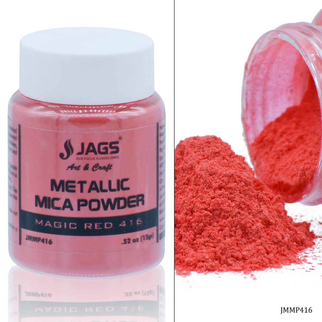 Metallic Mica Powder 15Gms Magic Red