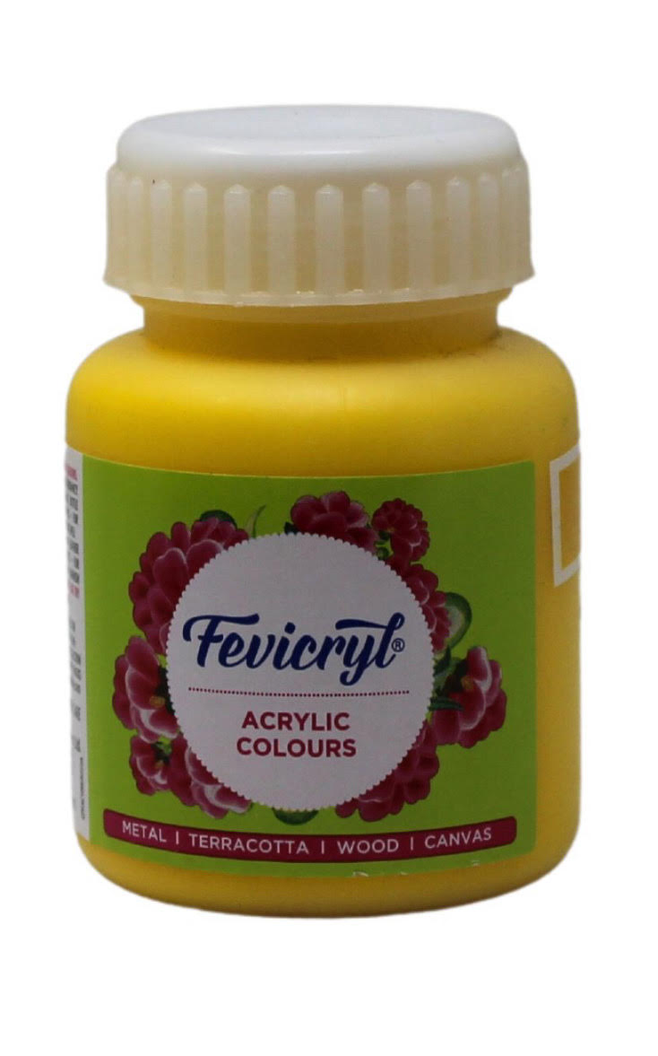 Fevicryl Acrylic Colors -   Chrome yellow 100ML