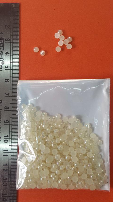 Half Cut Pearl Beads ROUND 3 mm