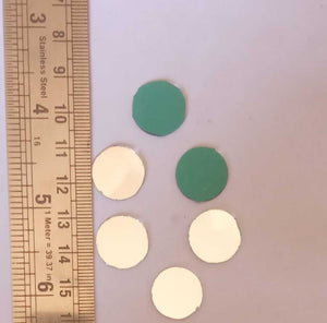 Mirror/ Blouse Glass Work 15Mm Round Jamki Sequences