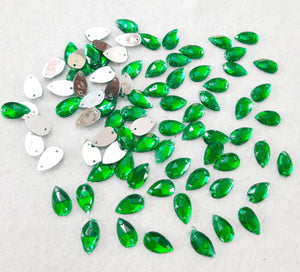 Kundan Stone Thilak Shape 10X7-(20 grames) WITH HOLE