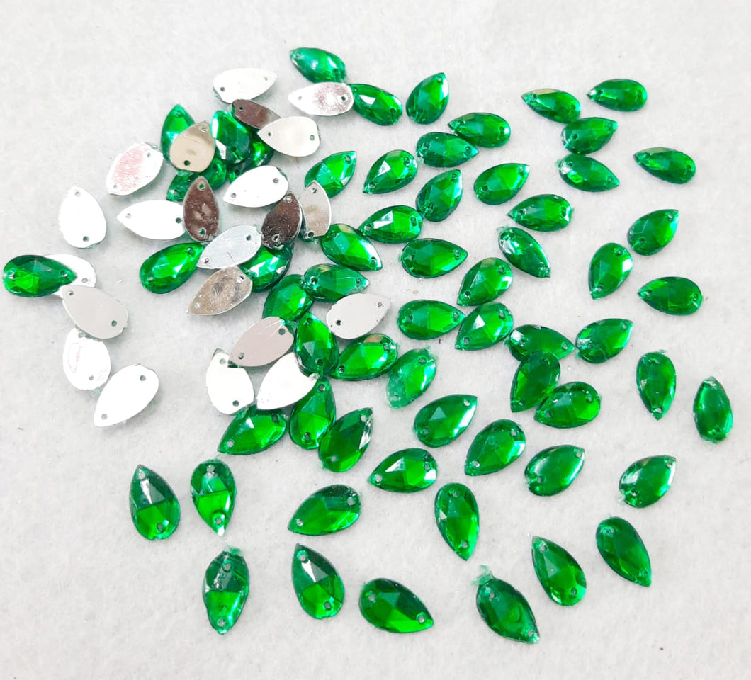Kundan Stone Thilak Shape 10X7-(20 grames) WITH HOLE