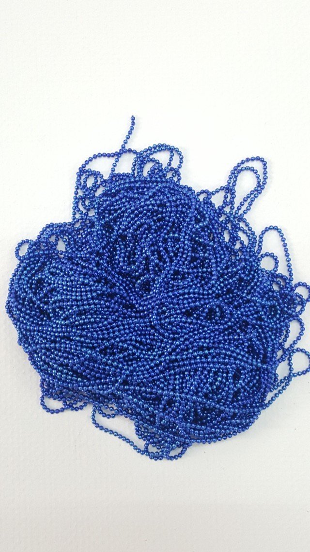 0 Size Ball Chain Dark Blue