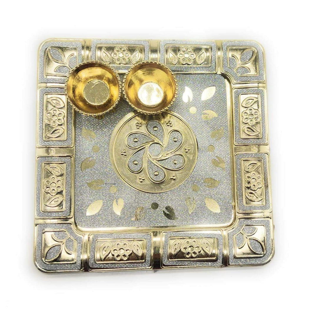 Festival Collection Tray- Square Plate Thali Collections