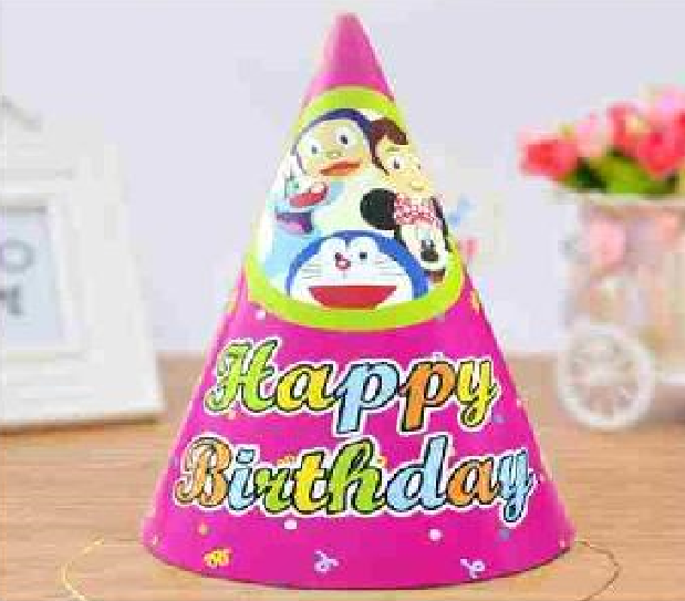 Happy Birthday Cartoon Cap/Birthday Hat/Birthday Theme/Party Supplies