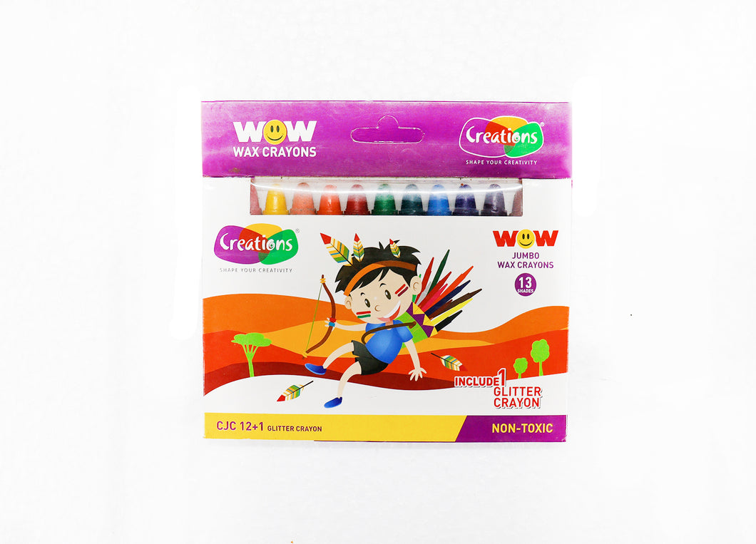 Creation Wax Jumbo Crayons 13 Shades(11mm * 96mm)
