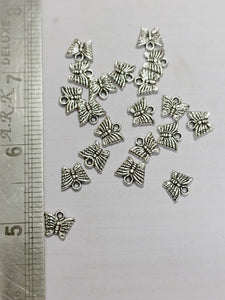 Silver Butterfly Charms C10