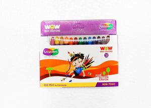 Creation Wax Jumbo Crayons 16 Shades(8mm * 75mm)