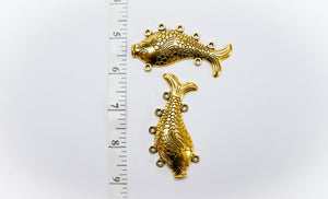 Antique Gold Pendant Fish Model