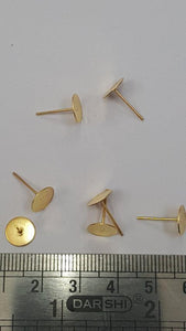 Stud Base Plain BIG SIZE (GOLD)