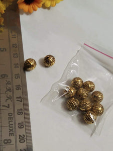 Antique Gold Beads Ccb 12