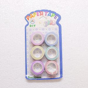 Colorful Texture Tapes - 6 Pcs