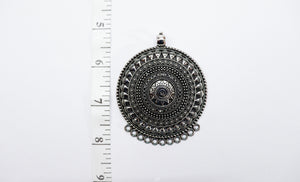 ANTIQUE METAL PENDANT SILVER- APS46