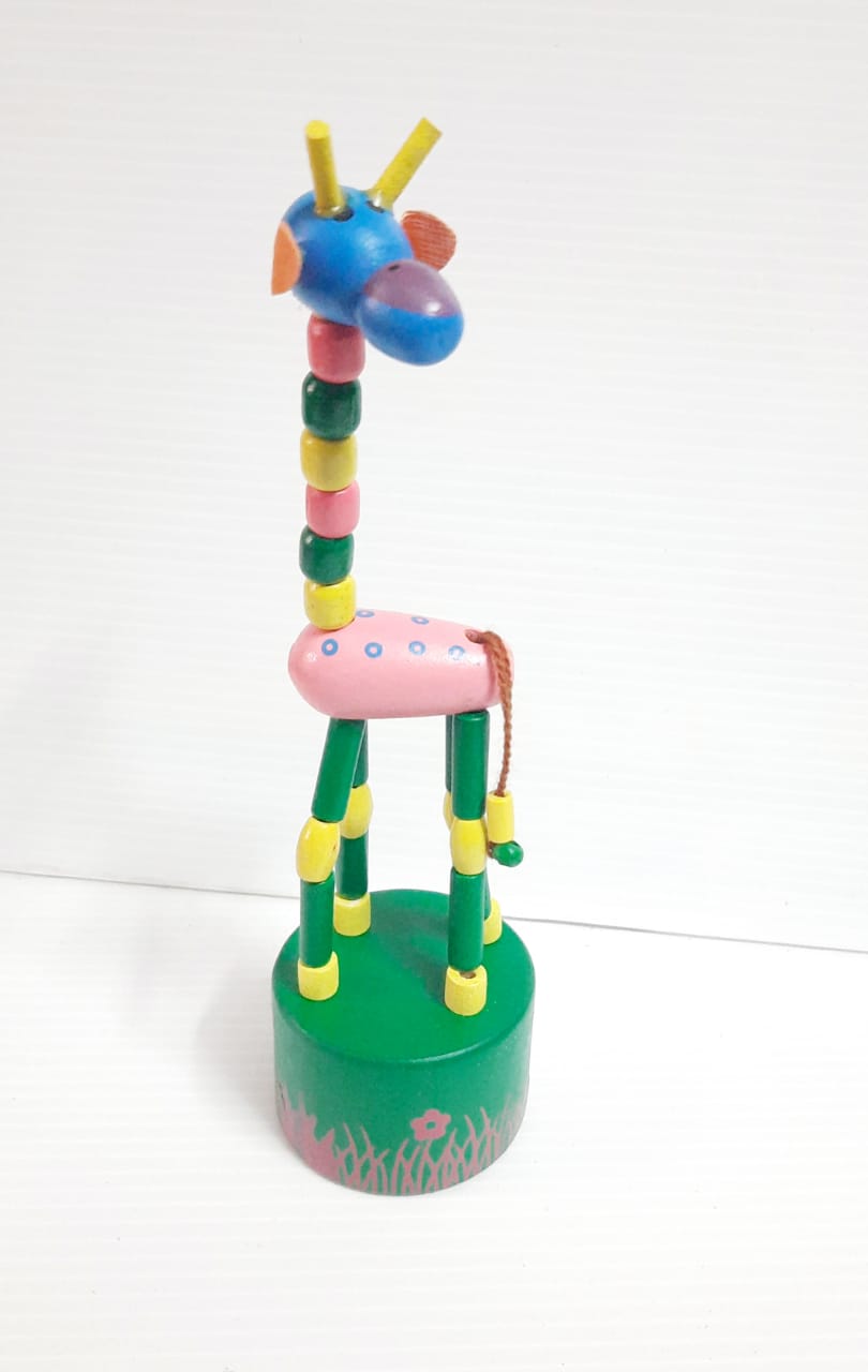 Wooden Hand Crafted Giraffe