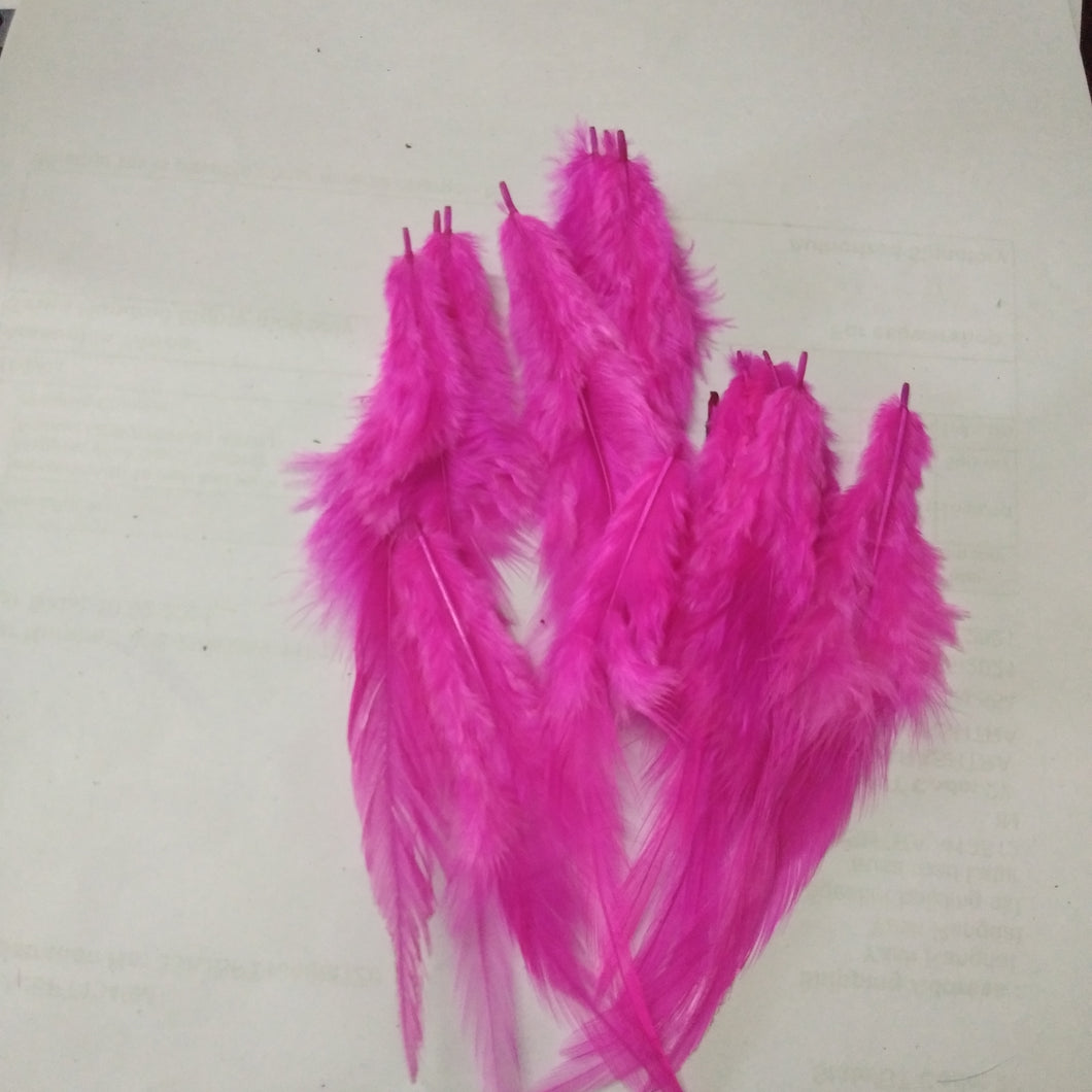 Feathers for Dream Catchers / Craft work- Long Tail - Dark Pink Feathers- 25pieces