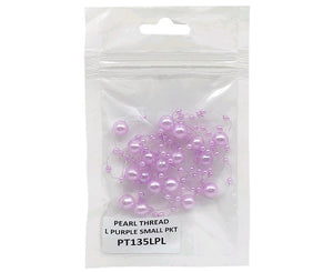 Pearl Thread Small Packet 1.35 Meters - Assorted Colors