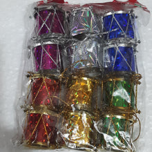 Load image into Gallery viewer, Christmas Tree Decoration - 2.5CM DRUM Pack of 12
