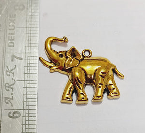 Antique Gold Elephant Pendants AP 17R