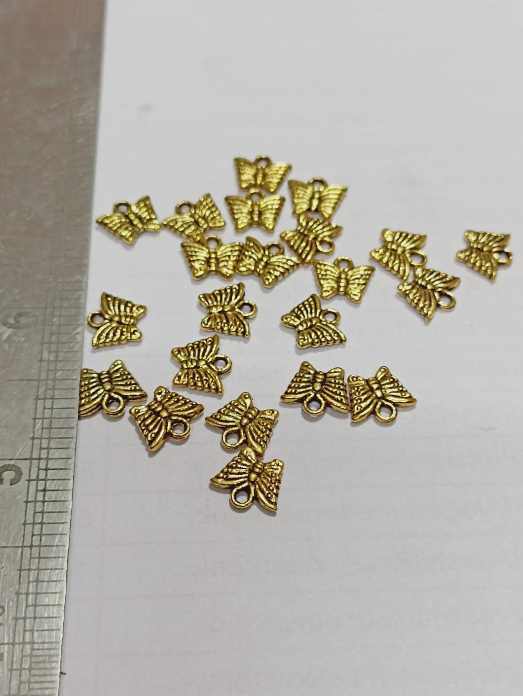 Antique Gold Butterfly Charms C17