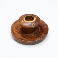 Load image into Gallery viewer, Wooden Dhoop Batti &amp; Agar Batti Stand Small Size - Random Designs
