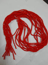 Load image into Gallery viewer, 3Mm Premium Quality Shinning Crystal Strings Tomato Red Beads Glass 10Mm

