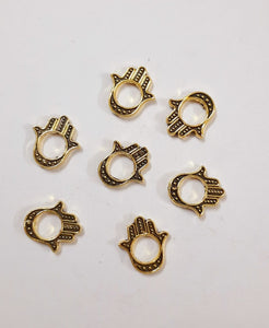 Antique Charms AL42-  Gold./ Hand Model -pack of 10