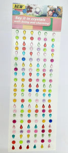Multi Shaped Shining Stone Crystal Studs/Stickers for Art & Craft, Decoration, Project Work, School Work, Boarder Making, Creative Work Etc.