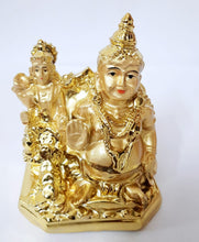 Load image into Gallery viewer, Laxmi kuber Idol, Murti diwali decorative for Pooja and Mandir and Temple Decorative Showpiece - 7.5x5x9.5 cms  (Polyresin, Gold)
