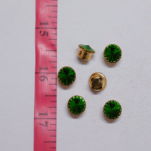 Round Shape Crystal Stone/Kundan 8mm (1 Piece)
