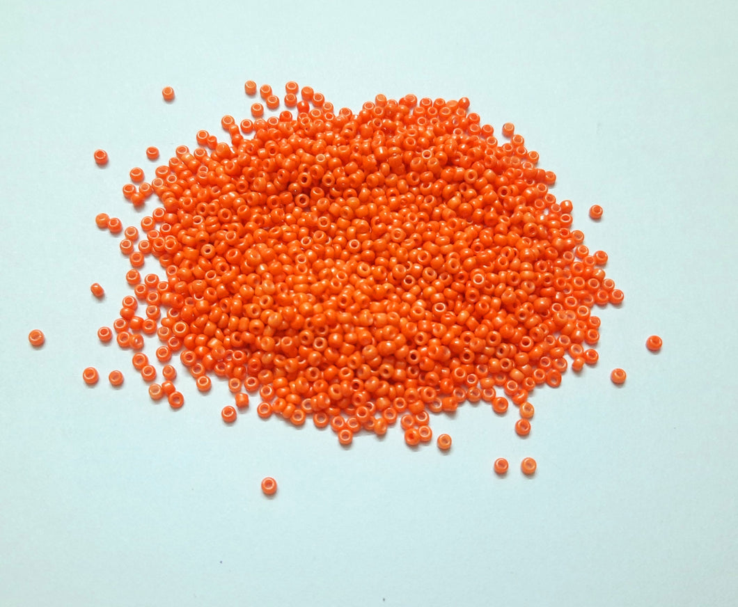 Sugar Beads -Fire Orange - 20Grams