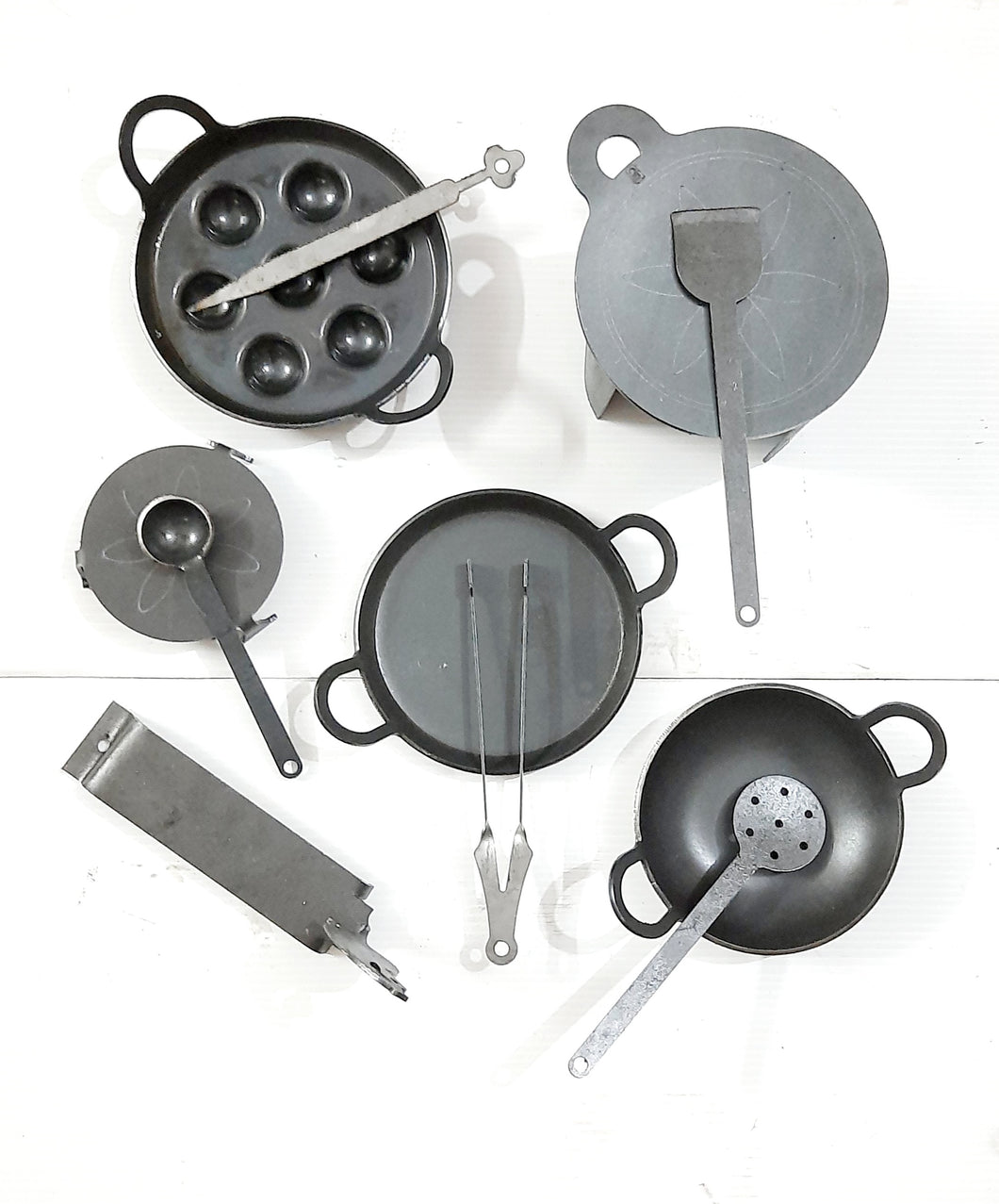 Iron cooking set (Set of 11 pieces) - For MINIATURE COOKING )