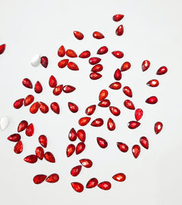 Thilak shape diamond cut  Kundan red color 8×5 -10Grams