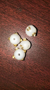 Kundan Beads White