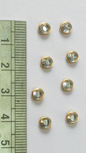 Kundan Stone Flat Back. Round Shape 5 mm (No 222)