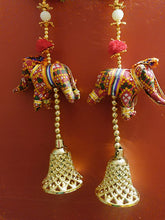 Load image into Gallery viewer, Wall / Door Hanging  with Elephant and Bell- Pack of Two
