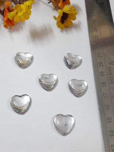 Heart Shape Kundan -13X18 Silver Stones