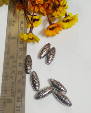 Antique Silver Beads Ccb 2