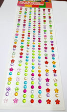 Load image into Gallery viewer, Multi Shaped Shining Stone Crystal Studs/Stickers for Art &amp; Craft, Decoration, Project Work, School Work, Boarder Making, Creative Work Etc.
