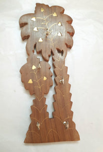 Wooden tree Shape Key Holder Key Stand for Wall Hanging.- 2tree