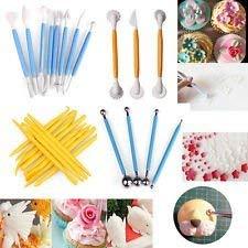 4pcs/set Fondant Cake Decorating Modelling Tools, 8 Patterns Flower  Decoration Pen, Pastry Carving Cutter, Baking Craft Molds, Double-Head  Suitable Fo