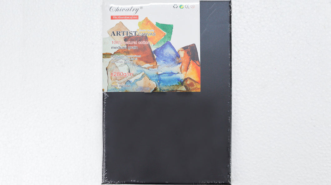 Rectangle Shape Black Canvas Board - 20x30 cm