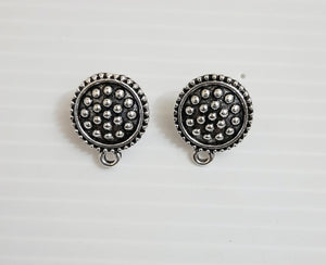 Antique Metal Stud Silver-  SS26
